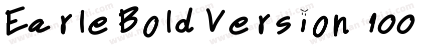 Earle Bold Version 1001字体转换